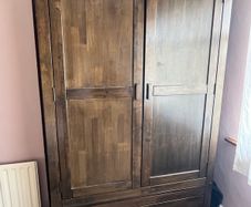 wood wardrobe
