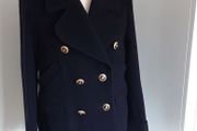 New Navy Hobbs Military Style Wool Coat/Jacket Size 10