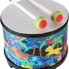 Floor Tom Drum 8 inch Drum Percussion Music Instrument Drums with 2 Mallets, Special Christmas Birthday Gift (Forest 8 inch)