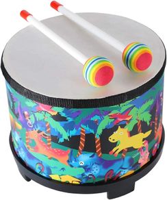 Floor Tom Drum 8 inch Drum Percussion Music Instrument Drums with 2 Mallets, Special Christmas Birthday Gift (Forest 8 inch)