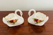 Old Country Rose China Swans