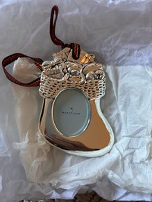 Newbridge silver sock picture frame Christmas decoration
