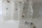 Charity/ Donation/ Suggestion Box/ Tip Container with Lock | Clear Acrylic