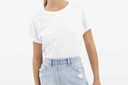 Tally weill jeans mini skirt size xs s front zip
