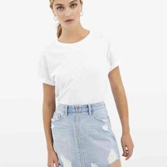 Tally weill jeans mini skirt size xs s front zip