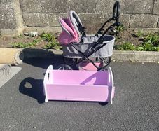 doll buggy & cot