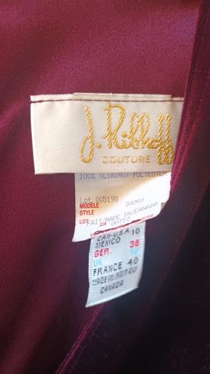 Couture dress by J Ribkoff, vintage size 12, D18 post 6e