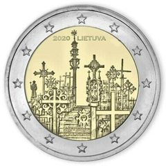 Lithuania 2 Euro Commemorative Coin 2020 - The Hill of Crosses. Uncirculated.