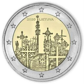 Lithuania 2 Euro Commemorative Coin 2020 - The Hill of Crosses. Uncirculated.