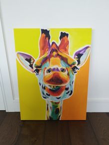 Funky Giraffe Canvas