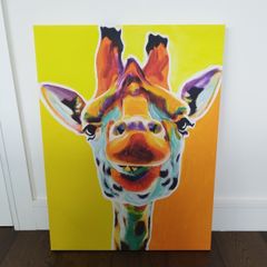 Funky Giraffe Canvas