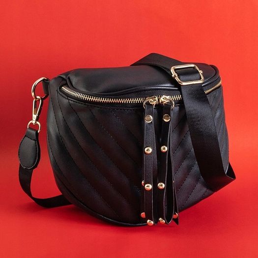 Black And Cream Bumper Bag
