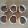 6 x Nicholas Mosse ceramic napkin holders Pansy pattern "seconds" FREEPOST Image 2