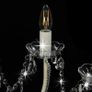 Chandelier with Beads White 12 x E14 Bulbs Image 5