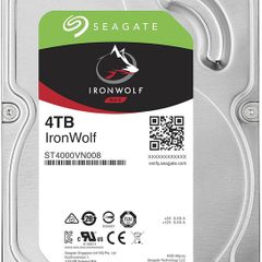 Seagate IronWolf, 4 TB, NAS, Internal Hard Drive, CMR 3.5 Inch, SATA, 6GB/s, 64MB Cache, for RAID Network Attached Storage (ST4000VN008) [2 Available]