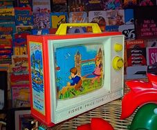 Vintage Fisher price nursery rhyme TV toy 1966