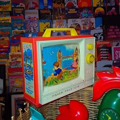 Vintage Fisher price nursery rhyme TV toy 1966