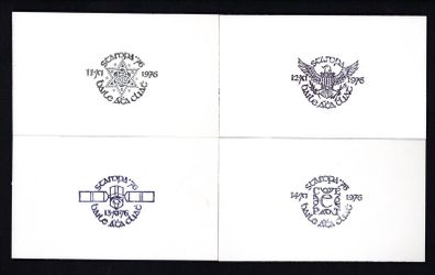 1976 Ireland Stampa Proofs of show cancels on light carboard measuring 75mm X 127mm