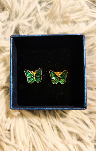 Butterfly Design Stud Earrings Cute Fashion Jewelry