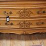 French Oak Bow Front Bureau Image 4