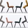 Set Of 2 x Cubana Velvet Upholstered Kitchen Dining Chair with Strong Black Metal Legs Living Room Bedroom Chair (FREE POSTAGE) Image 10