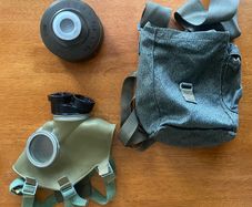 Gas Mask Prop with Bag