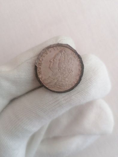 1758 United Kingdom Silver Shilling Coin