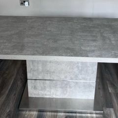 marble effect dining table