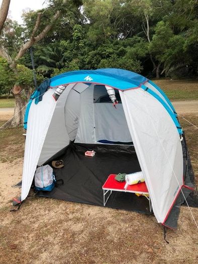 4-person camping tent, Arpenaz 4.1 - QUECHUA + Extras