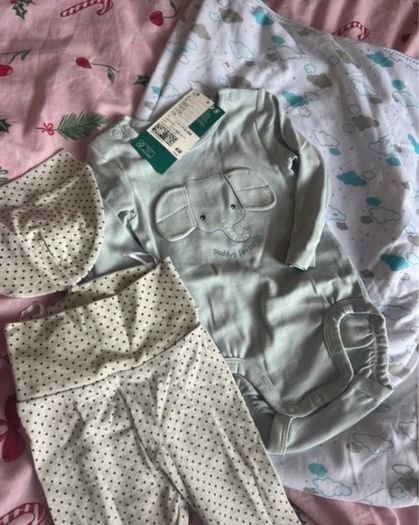 Baby boy clothes and blanket