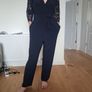 Monsoon Navy Estella Lace Detail Jumpsuit (With Pockets!) Image 2