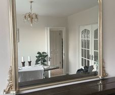 Large over mantle mirror