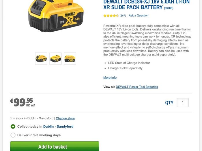 DeWalt Battery