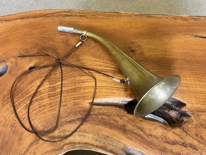 Vintage French Brass Hunting Horn
