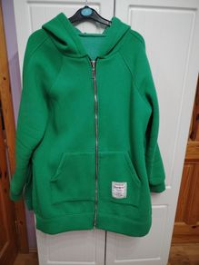 Green Long Sports Hoodie Size 14-16