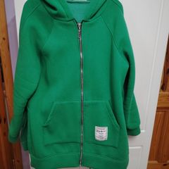 Green Long Sports Hoodie Size 14-16