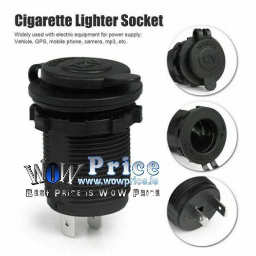 25722 12V Car Cigarette Lighter Socket Auto Boat Motorcycle Tractor Power Outlet Socket