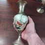 Vintage Brass and Enamel pair Image 5