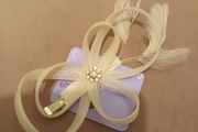 Ivory bridal clip