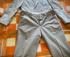 Zara - Beige/Khaki Mens Suit - Large