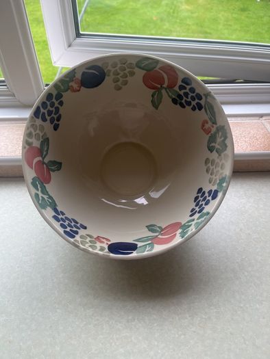 Vintage 2 Large Pottery Bowls as New