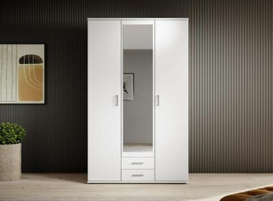 Premium 3-Door Wardrobe with Mirror & Drawers