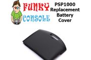 PSP1000 Replacement Back Battery Cover Fat Rear Door PSP 1000 Series Black