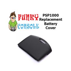 PSP1000 Replacement Back Battery Cover Fat Rear Door PSP 1000 Series Black