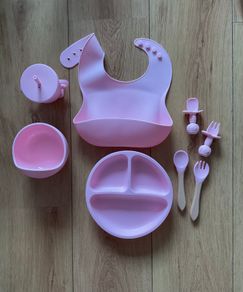 Baby girl 8pcs silicone weaning set Brand New