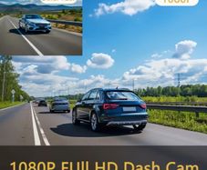 Dash Cam Front & Rear with Suction Cup Mount,+ 8GB CARD Front 1080P & Rear 720P Car DVR