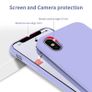 Liquid Silicone Case For iPhone X / XS Luxury Thin Soft Phone Cover New Lilac Purple - FHT4IPXLK Image 2