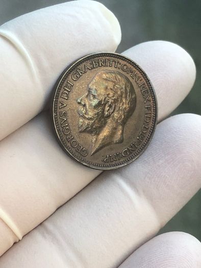 1926 Half penny/High grade and rainbow tone