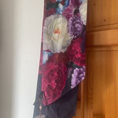 Ted Baker blushing bouquet skinny scarf navy