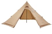 Hot Tent for 4 Persons, Portable Winter Tipi Tent with Stove Jack, Waterproof Camping Tents
